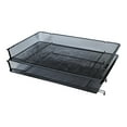 thumbnail image 2 of Universal Deluxe Mesh Stacking Side Load Tray, 1 Section, Legal Size Files, 17" x 10.88" x 2.5", Black, 2 of 4