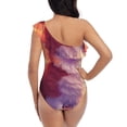 thumbnail image 5 of Honeii Sunset Cloud Corgi for women's one-piece swimsuit featuring a chic one-shoulder design experience elegance and style in the water-X-Large, 5 of 6