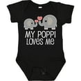 thumbnail image 3 of Inktastic My Poppi Grandpa Loves Me Boys or Girls Baby Bodysuit, 3 of 5