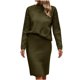 thumbnail image 2 of Puntoco Suéter De Punto De Color Sólido Informal De Invierno Para Mujer Liquidación De Cuello Alto De Manga Larga Puntoco Puntoco-5432, 2 of 5