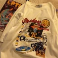 thumbnail image 4 of Camiseta de manga corta con estampado de alienígena de Hip-hop para mujer, ropa de calle Harajuku, Tops para chica, camiseta femenina de gran tamaño, Tops Y2k para mujer, 4 of 5