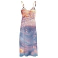 thumbnail image 5 of Water Splash Ripple Sleeveless Dress Woman Fashion Long Dresses Women's Summer Suit Dress Summer 2025 Women, 5 of 7