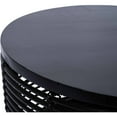 thumbnail image 5 of Finch Wyred Rattan Side Table with Removable Lid Hourglass Wicker Base Black, 5 of 5