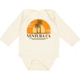 thumbnail image 3 of Inktastic Ventura California Retro Sunset Boys or Girls Long Sleeve Baby Bodysuit, 3 of 5