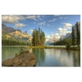 thumbnail image 1 of Great BIG Canvas | Rolled Robert Postma Poster Print entitled Spirit Island At Sunset, Maligne Lake, Jasper National Park, Alberta, Canada, 1 of 4