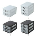 thumbnail image 4 of Transemion Stylish Desk Drawer Storage Box For Clutter-Free Space Organized Storage Organizer Storage Drawer 3 layers  white 1Set, 4 of 6