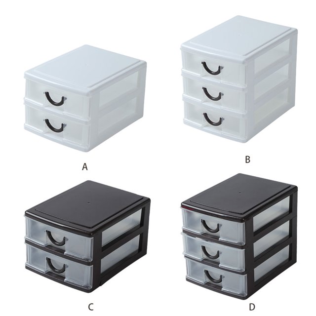 Baohd Convenient And Durable Desktop Box For Efficient Organization Wide Application Desktop Box Organizer 2 layers brown 1Set