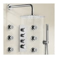 thumbnail image 6 of EVERSTEIN Rain Shower Faucet Set Luxury 12 inch Thermostatic CUPC Shower Head System Wall Mounted with 6 Massage Body Jets and Handheld Sprayer, Brushed Nickel, 6 of 18