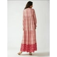 thumbnail image 6 of Printed Viscose Maxi Dress with Crew Neck, 6 of 7