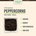 Organic Tellicherry Whole Black Peppercorns 1lb Black Pepper for