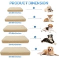 thumbnail image 5 of CHHKON Dog Bed Covers Replacement Washable Waterproof Pet Puppy Bed Cover for Dog(Beige,36x27x6 inch), 5 of 6
