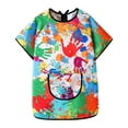 thumbnail image 2 of ALTROS DE ARTES DE NIÑOS Niños Art Smock Soft Baby Feeding Bib Multipurpose con bolsillos impermeables para niñas Cocina a mano para niños Multicolor, 2 of 8