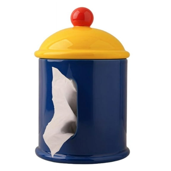 Dopamine Color Tissue Box Holder Case, Nordic Tissue Cover Napkin Holder Organizer Box Living Room Decor-B