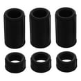 thumbnail image 5 of DEMACRIO Flute Interface Protection Cover 3 Sets Black Plastic Snug Fit for Music Practice Prevent Scratches 1.2x0.5in, 5 of 8