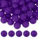 thumbnail image 1 of Uxcell 60 Pcs Cuentas de Silicona, Cuentas Redondas Focales de 15mm Color Caramelo a Granel para Llaveros Pulseras Collares Bolígrafos Suministros de Manualidades DIY, Púrpura Oscuro, 1 of 7