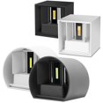 thumbnail image 1 of Lámpara de pared led para exterior, cuadrada, impermeable, para escaleras, para sala de estar, dormitorio, 1 of 5