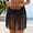 #438-Black, variant on Women's Solid Color Swim Skirt with Fringe Trim, Beach Style Swimwear for Swimming and Vacation
