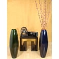 thumbnail image 2 of Green Floral Crafts - 36 inch Lacquer Bamboo Cylinder Floor Vase - Lacquer Dark Blue, 2 of 3