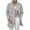 Grey, variant on Oversized Mens Trench Coat Men's Solid Anorak Jacket Warm Casual Outerwear Coat with Zipper Fly and Black M
