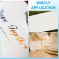 thumbnail image 6 of Uxcell 12 Inch x 4.7 Inch Hot Foil Paper 100 Pcs Toner Reactive Foil Hot Stamping Foil by Laser Printer for Scrapbooking Craft Card Making Album Decoration, Gold, 6 of 6