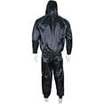 thumbnail image 5 of MRX Heavy Duty Sweat SAUNA SUIT With Hoodie Exercise Gym Suit Fitness Weight Loss Slimming MMA Training Black (Large), 5 of 5