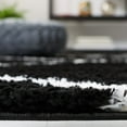 thumbnail image 4 of SAFAVIEH Tahoe Elwyn Trellis Shag Area Rug, 6'7" x 6'7" Square, Black/White, 4 of 8