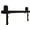 Flat Black, variant on Sure-Loc Hardware, Inc. Barn Door Track System with Strap Roller 15 Barn Door Track System - 96" - Satin Nickel