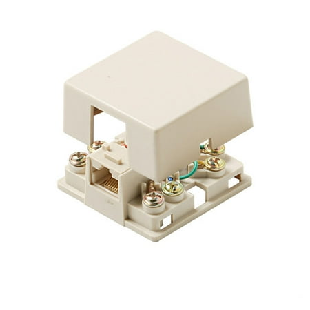 - Steren Modular Surface Mounting Box - Rj-11 - Ivory (301-146iv)