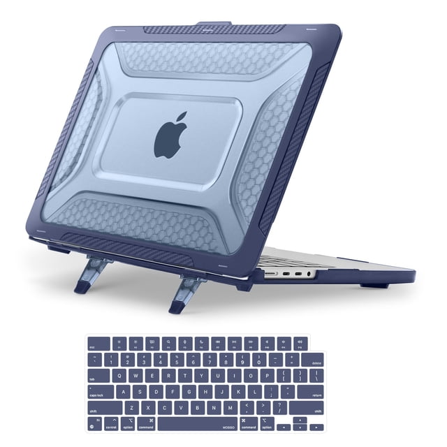 Funda MOSISO compatible con MacBook Pro de 14 pulgadas, color azul marino