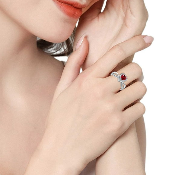 Wentin Rings Clearance! Heart Shaped Diamond Ring For Women Fashion Jewelry Popular Accessories