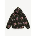 thumbnail image 4 of Justice Girl's Printed Floral Sherpa Jacket with Hood, Sizes XS - XL, 4 of 5