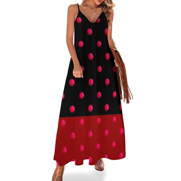 Retro. Fondo rojo y negro. Vestido sin mangas para mujer, vestidos formales para ocasiones especiales, vestidos de cumpleaños para mujer, vestidos de verano para mujer