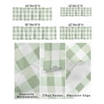 thumbnail image 2 of Simple White Green Buffalo Plaid Curtain Valances for Kitchen Windows,Rod Pocket Short Valance Spring Checker Gingham Window Treatment for Living Room Bathroom Bedroom,54" x 18"-1 Panel, 2 of 9