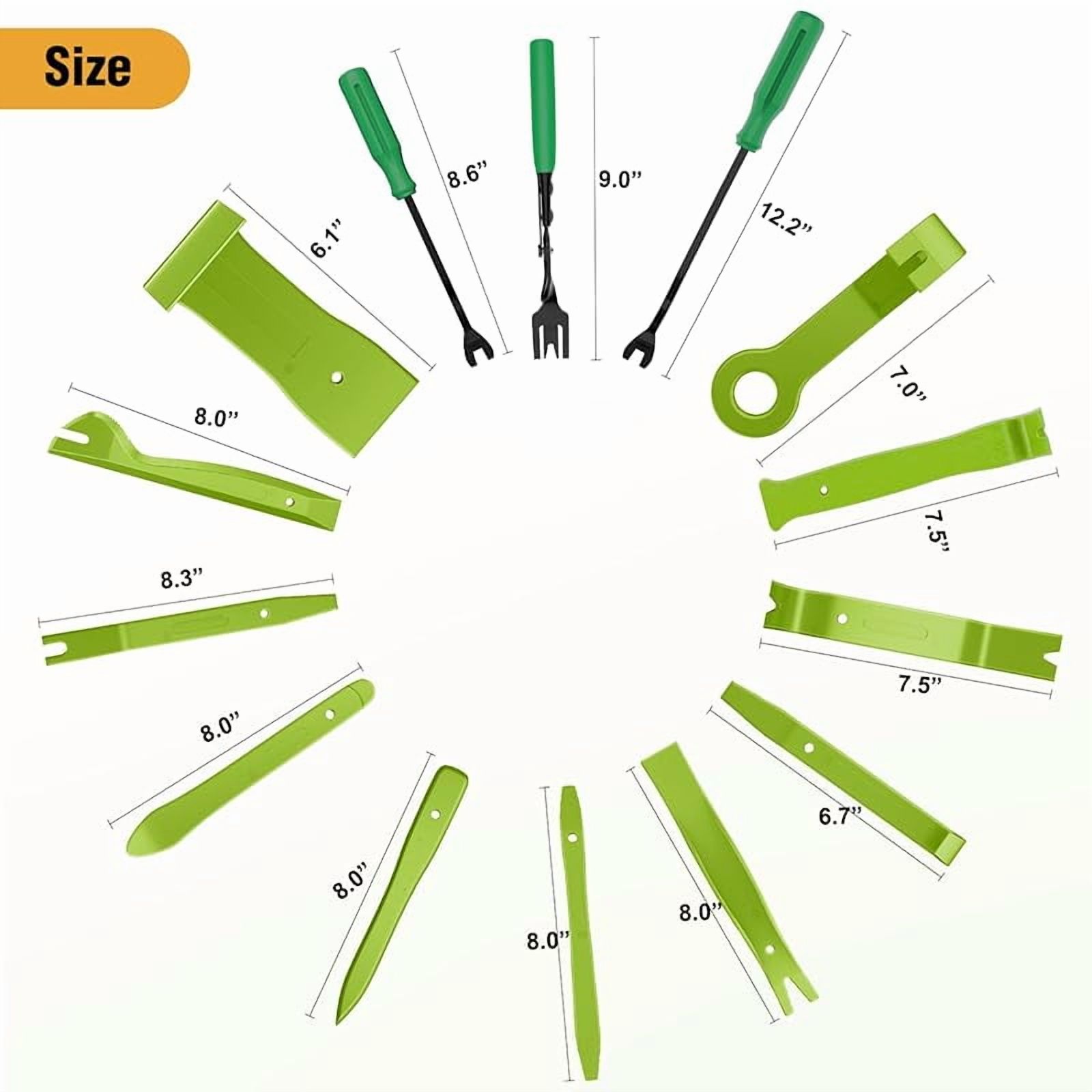 GOOACC - GRC-33 240PCS Bumper Retainer Clips Car Plastic Rivets Fasteners Push Retainer Kit Most Popular Sizes Auto Push Pin Rivets Set -Door Trim Panel Fender Clips for GM Ford Toyota Honda Chrysler