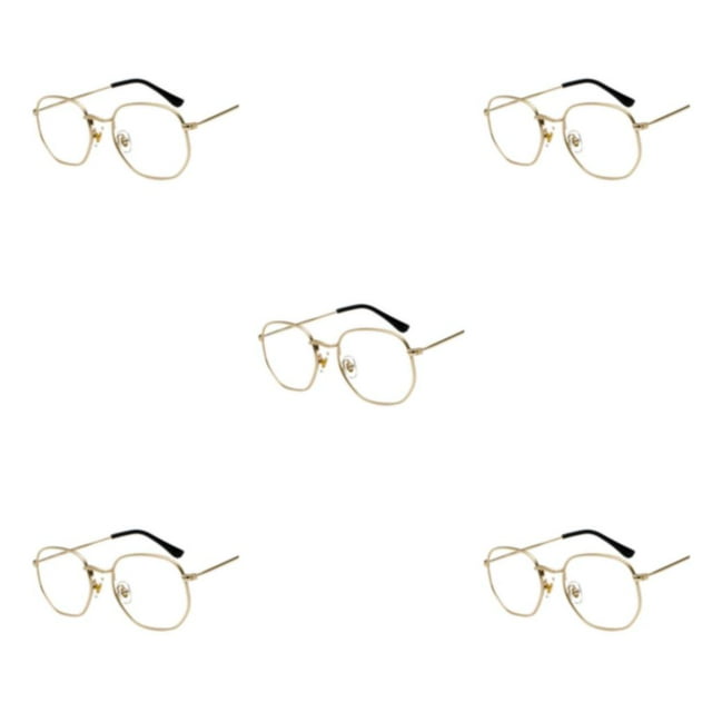 Qarigey Gafas de sol hexagonales de PC, gafas de sol poligonales con montura pequeña, lentes polarizadas, materiales cómodos Unisex, luz Type2 NO2