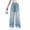 Sky Blue, variant on Girls Summer Wide Leg Denim Pants Lightweight Casual Loose Fit Jeans Teenage Youth Trousers Clothes