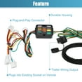 thumbnail image 3 of Unique Bargains 1 Set 56033 4-Pin Trailer Wiring Harness Trailer Converter  for Nissan Rogue 2008 2009 2010 2011 2012 2013 2014 2015 2016 2017 2018 2019 2020, 3 of 7