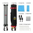 thumbnail image 5 of CROWN SHADES Canopy Tent, 8 x 8 Foot Portable Pop Up Outdoor Shelter with 1 Sidewall, Easy 1 Push Center Lock, UV Protection, and Carry Bag, Sky Blue, 5 of 6