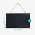 thumbnail image 4 of Navaris Hanging Slate Chalkboard Signs (Set of 8) - 5.85" x 9.75" - Farmhouse-Style Black Board Signs for Outdoor, Door, Wall, Weddings - Horizontal, 4 of 6