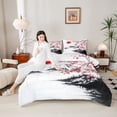 thumbnail image 4 of Castle Fairy Female Men Japanese Style Twin Comforter Sets,Floral Sakura Bedding Set, 4 of 8