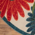 thumbnail image 6 of Nourison Aloha Indoor/Outdoor Ivory Multicolor 5'3" x Round Area Rug (5 Round), 6 of 8