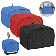 Deago Polyester Quilted Toaster Cover 2 Slice Kitchen Small Appliance Dust-proof Cover (Blue)