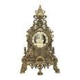 thumbnail image 1 of Vintage Table Clocks, Metal Desk Clock Zinc Alloy European Retro  For Homes For Markets, 1 of 8