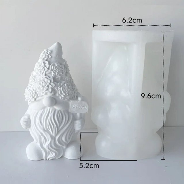 Molde de vela de silicona perfumado de Navidad grande, bricolaje, nuevo, Papá Noel, árbol de Navidad, yeso, jabón hecho a mano, pastel, moldes de chocolate, fabricación de resina