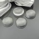 thumbnail image 2 of 50 unids/lote 12mm redondo plano trasero claro cabujón de cristal de alta calidad, 2 of 5