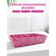 thumbnail image 3 of Juego de 8 pequeñas cestas de nailon en forma de barril en 8 colores, ideal para organizar y guardar varios objetos. Este juego de 8 piezas es perfecto para uso doméstico o como regalo diario, 3 of 10