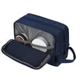 thumbnail image 4 of Travel Toiletry Bag for Men Hanging Dopp Kit Small Nylon Shaving Bag, Water Resistant Bathroom Toiletries Organizer for Traveling, Navy Blue, 4 of 6