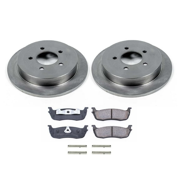 Ultimate Brakes Rear Ceramic Brake Pad and Rotor Kit with Hardware WM80624
