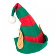 thumbnail image 5 of Christmas Elf Felt Hat Christmas Holiday Party Hats Featuring One Size fits Most Unisex Hats for Jingle Bells Kids, Teens, Adults Green, 5 of 6