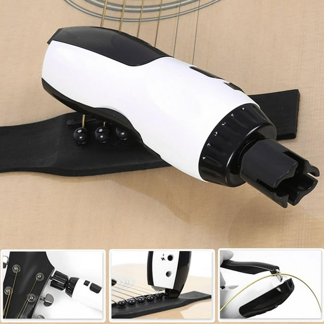 Wchiuoe Guitar Restring Tool Guitar String Cutter Motorized String Winder For Electric Guitars Music Lover